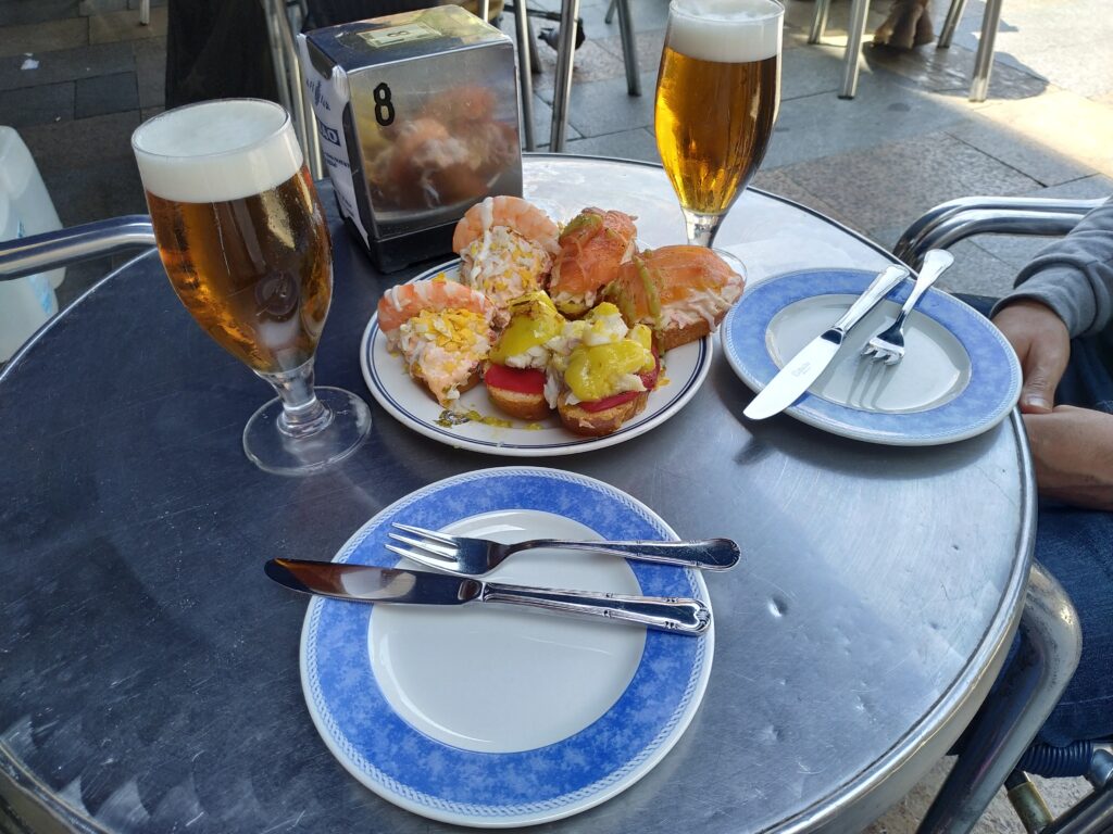 Pintxos en la Plaza Nueva