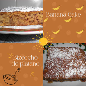 receta Banana Cake - Bizcocho de plátano