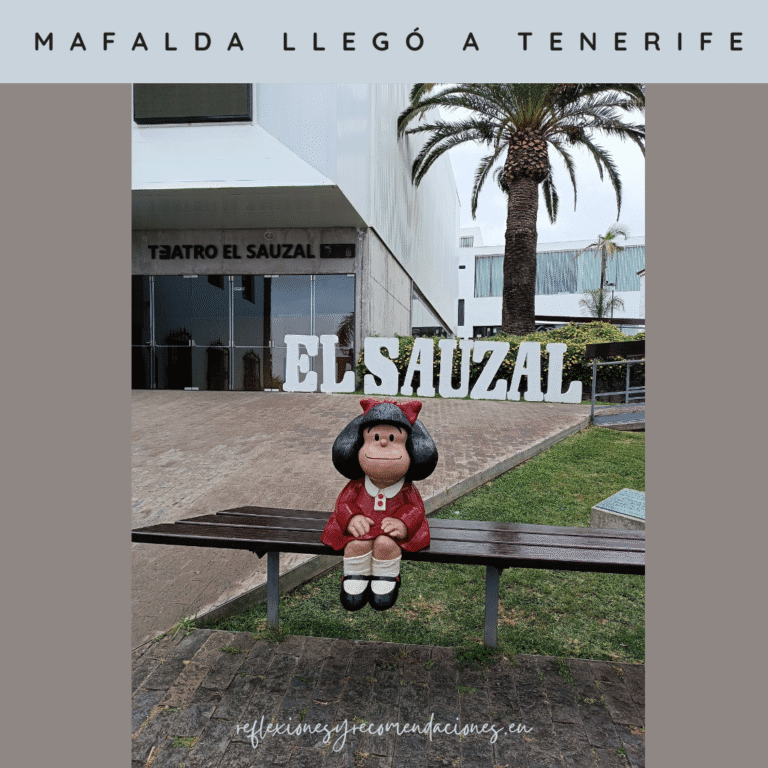 la nueva escultura de Mafalda en Tenerife