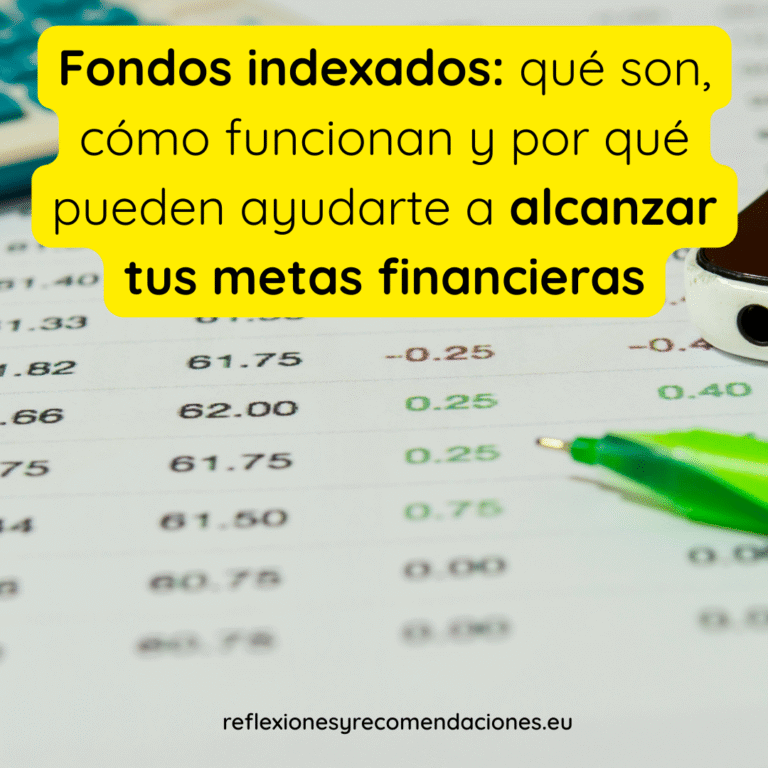 Portada informativa sobre fondos indexados y su utilidad para alcanzar metas financieras.