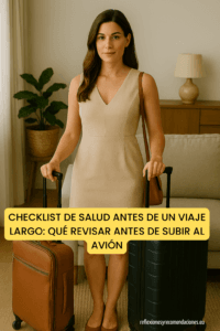 checklist de salud antes de un viaje largo