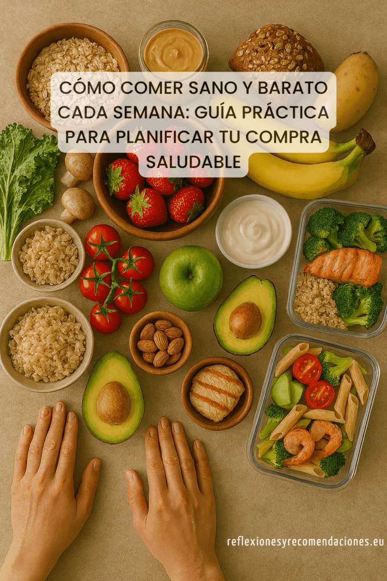 Cómo comer sano y barato cada semana: guía práctica para planificar tu compra saludable